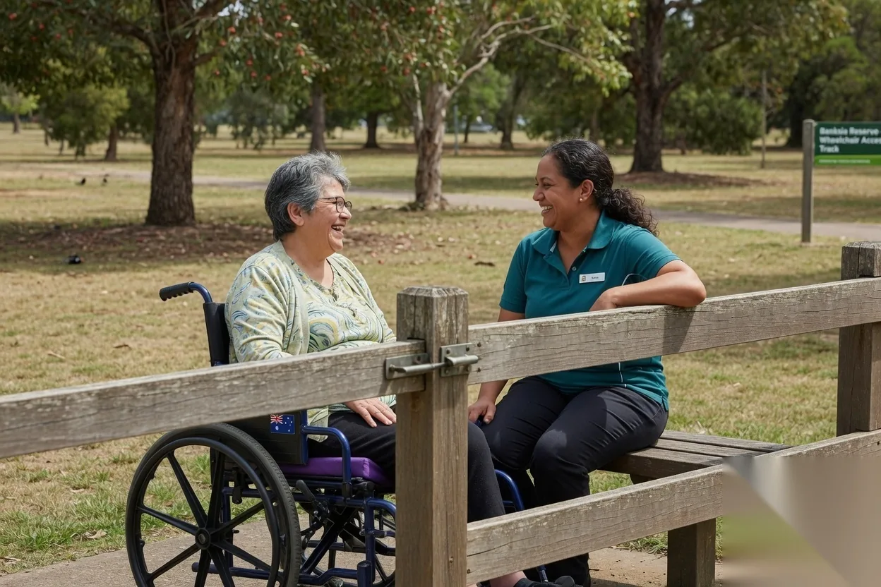 Community outing in a park