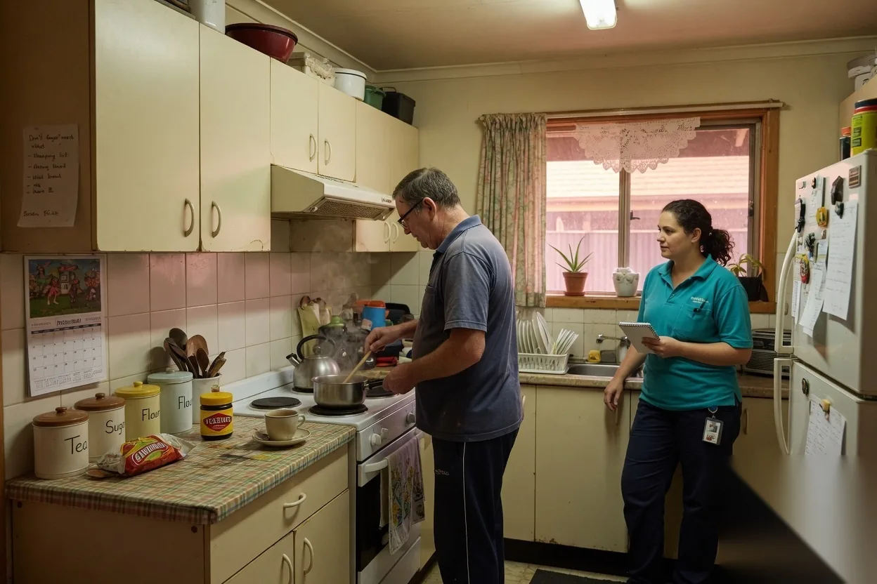 Homely shared kitchen, a future SIL-style setting after registration